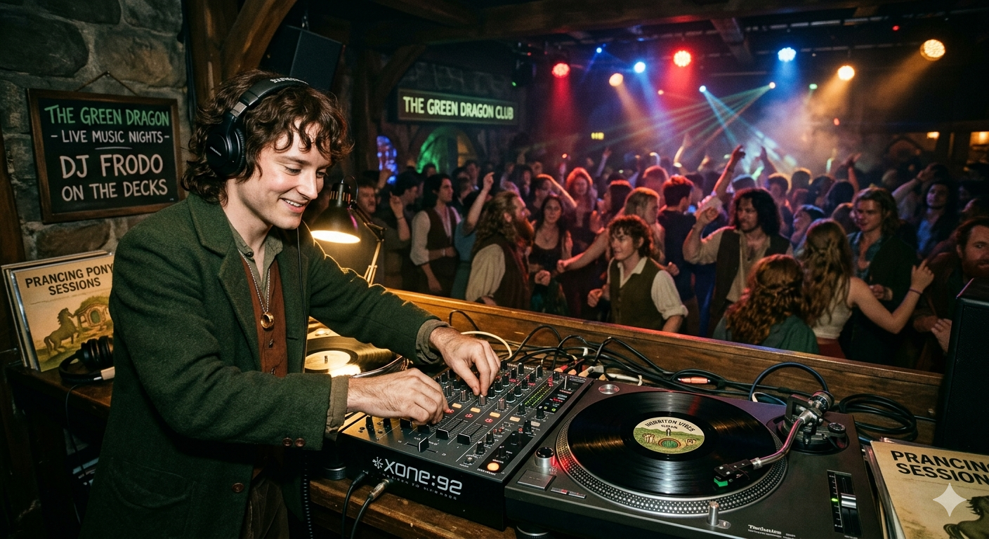 Frodo Yüzüklerin Efendisi'nin 25. Yılı Kutlamaları için DJ Kabinine Geçiyor